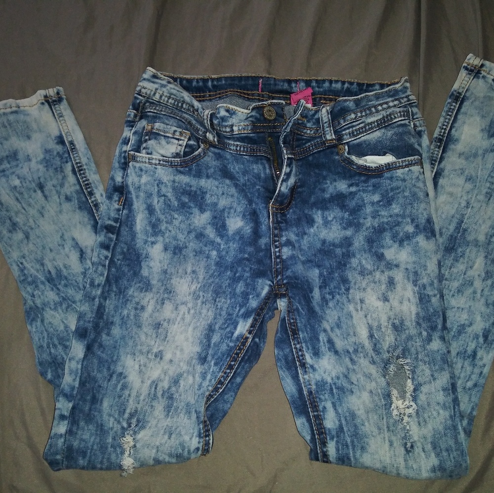 Blue n white jeans